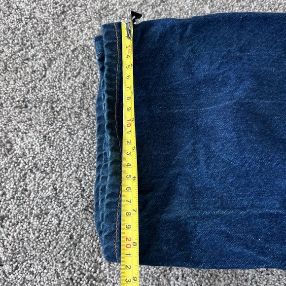 BDG Jeans Women’s Size 28 Dark Wash High Rise Tapered Baggy Zip Fly Button Close - Picture 10 of 10